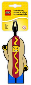 lego 5005582 hot dog guy luggage tag