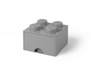 lego 5005713 4 stud medium stone gray storage brick drawer