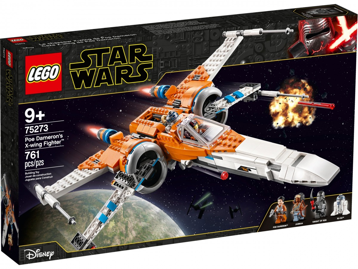 lego 75273 poe damerons x wing fighter scaled