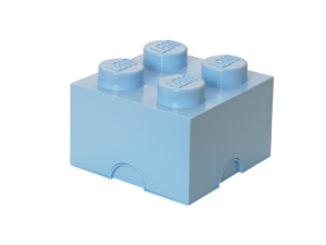 lego 5006169 4 stud storage brick light blue