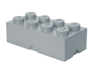 LEGO 5006915 8-Stud Storage Brick – Gray
