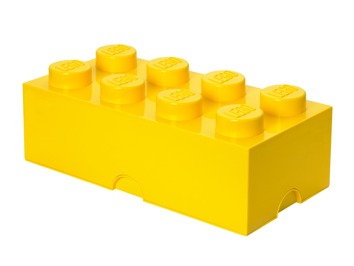 lego 5006916 8 stud storage brick yellow