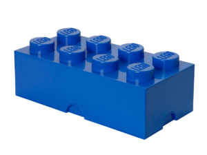 lego 5006921 8 stud storage brick blue