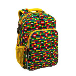 lego 5005356 red blue brick print eco heritage backpack