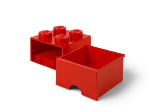 lego 5005402 4 stud bright red storage brick drawer