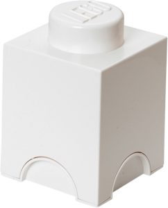 lego 5007032 storage brick 1 stud white