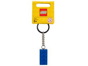 lego 850152 blue 2x4 stud key chain