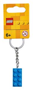 lego 853993 2x4 bright blue key chain