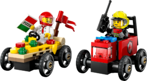 LEGO Pizza vs. Fire Truck Race Car Pack 60458